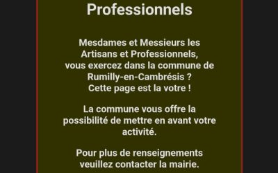 Artisans, Commerçants, Professionnels.