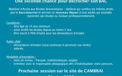 Diplôme d&rsquo;Accès aux Études Universitaires.