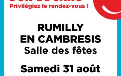 Collecte de sang en août.