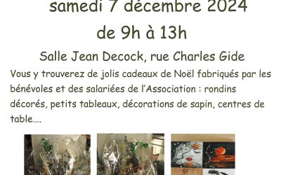 Marché de Noël de l’ADMR de Rumilly.